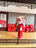 洛必達古裝狀元服裝女兒童男女駙馬戲服狀元服迎財神爺演出服財神 紅色 衣服+腰帶+頭飾 M 160c 曬單實(shí)拍圖