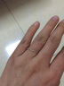 周六福（ZLF）七夕禮物  18K金鉆石戒指女波紋群鑲尾戒指環(huán)女戒小確幸 13號 曬單實(shí)拍圖