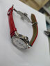 聚優(yōu)藍 聚優(yōu)藍適用于天梭1853杜魯爾T099原裝皮帶女T099207A劉亦菲同款手表帶原廠(chǎng)真皮表帶 紅色+銀色蝴蝶扣（質(zhì)保一年） 16mm 曬單實(shí)拍圖