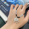 老鳳祥福氣平安鎖足銀項(xiàng)鏈女長(zhǎng)命鎖吊七夕情人節(jié)禮物送女朋友老婆 今/明日達(dá)*平安鎖項(xiàng)鏈【白瑪瑙】 曬單實(shí)拍圖