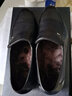 金利來(lái)（Goldlion）皮鞋男透氣男鞋商務(wù)休閑套腳頭層牛皮摔紋一腳蹬樂(lè )福鞋懶人鞋子男 加絨棉鞋 38 曬單實(shí)拍圖