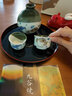 可可屋日本進(jìn)口九谷燒日式梅花陶瓷清酒杯酒壺酒具白酒杯三件套 K6-1174  河豚 曬單實(shí)拍圖