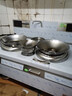 京贊 雙頭飯堂大型電炒鍋商用電磁爐大功率15kw凹面電磁灶酒店廚房設備食堂灶臺電炒爐 單炒單尾 曬單實(shí)拍圖