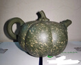 尊壺 宜興紫砂壺手工茶具綠泥名家大師仿生南瓜茶壺泡茶器 端綠綴彩南瓜 大號 520ml 曬單實(shí)拍圖
