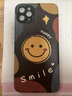 秒揚 潮牌笑臉小羊皮適用蘋果13手機殼iphone11/12Promax硅膠殼xr情侶款xsmax軟 (白底陽光笑臉)小羊皮硅膠 iPhone13 曬單實拍圖