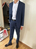 詩(shī)迪仕全國上門(mén)量體手工量身定做男西服套裝定制休閑羊毛西裝商務(wù)工作服 藏青色 支持修改 曬單實(shí)拍圖