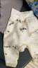 棉芹嬰兒衣服秋冬季分體套裝新生兒寶寶高腰保暖純棉三層夾棉外出服 竹韻熊貓 90cm 曬單實(shí)拍圖