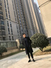 Mr.baidis秋冬毛呢大衣男裝羊毛大衣加厚呢子大衣過膝外套中長款商務歐美風 過膝款-斜插袋2051黑夾棉 175/L 曬單實拍圖
