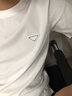 PRIDEME輕奢高級感夏季薄款圓領(lǐng)白色t恤男短袖修身休閑時(shí)尚百搭男士半袖 BNS2586-白色 XL【體重建議：130-150斤】 曬單實(shí)拍圖