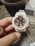 卡西歐（CASIO）女表GSHOCK獨角獸可愛粉色玫瑰金送女友時尚防水學(xué)生運動電子手表 GMA-S120MF-4A藕粉甜酷少女款 曬單實拍圖