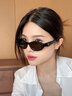 PRADA/普拉達(dá)【禮物】女士Prada Symbole 太陽(yáng)眼鏡墨鏡 石板灰鏡片 曬單實(shí)拍圖