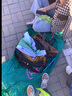 李寧桶包情侶款撞色大容量榻榻米刺繡LOGO通勤單肩手提包斜挎包 基礎黑-1 F 曬單實(shí)拍圖