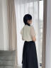 lagogo拉谷谷不规则高腰半身裙女2024年夏季新款休闲黑色气质裙子 黑色(W1) S 晒单实拍图