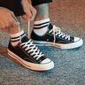 匡威（Converse）男鞋女鞋 1970s三星標(biāo) 黑色帆布鞋 情侶休閑鞋子男 162058 37 曬單實(shí)拍圖