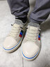 九寸陽(yáng)光帆布鞋男一腳蹬板鞋男春秋新款休閑鞋低幫帆布板鞋防臭老北京布鞋 一腳蹬懶人布鞋8J21米藍 41 曬單實(shí)拍圖