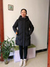 羅蒙（ROMON）中老年女裝冬裝羽絨服女中長(zhǎng)款印花連帽媽媽裝外套本命年過(guò)年衣服 紅色/羽絨服 L 建議90-105斤 曬單實(shí)拍圖