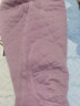 俞兆林保暖裤女加绒加厚秋冬羽绒护膝羊毛填充打底秋裤内穿三层棉裤 紫色 XL  实拍图