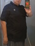 JEEP SPIRIT大碼男裝加肥加大夏季寬松翻領(lǐng)短袖商務(wù)休閑t恤胖子肥佬POLO打底 黑色T93 6XL 225-245斤 曬單實(shí)拍圖