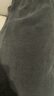 米度麗 孕婦褲冬季闊腿褲無(wú)托腹休閑直筒褲垂感大碼孕婦裝秋冬 黑色 M 曬單實(shí)拍圖