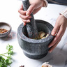 瑜品佳 復(fù)古大理石搗蒜器壓蒜器石臼搗藥器胡椒搗料器搗姜辣椒面神器 石臼搗蒜壓蒜器 曬單實(shí)拍圖