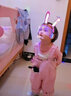 幼歌（YOUGE） 嬰幼兒米奇背帶褲新款寶寶立體玩偶牛仔褲潮 粉色 90 cm 曬單實(shí)拍圖