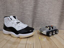 耐克（NIKE）Air Jordan 11 AJ11 DMP 男女鞋喬11金磚黑白復(fù)古高幫運(yùn)動(dòng)鞋 CT8012-170男款黑白 43 曬單實(shí)拍圖