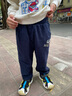 MQDMINI童裝兒童褲子男童運動(dòng)褲小童長(cháng)褲寶寶衣服 GOGO字母深藍 110 曬單實(shí)拍圖