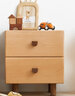 原始原素 全實(shí)木床頭柜雙抽北歐現代簡(jiǎn)約儲物柜櫸木臥室家具卡通邊柜E2023 【櫸木】床頭柜-400*350*450mm 艾勒床頭柜（雙抽）-組裝 曬單實(shí)拍圖