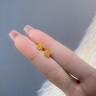 中國黃金（CHINA GOLD）星星黃金耳釘女足金五角星耳飾品七夕情人節(jié)禮物送女友老婆生日 [京快達]足金璀璨星光耳釘 曬單實拍圖