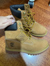 添柏嵐（Timberland）【保稅直發(fā)】女鞋大黃靴戶(hù)外防水潮流百搭 10361W寬版 小麥色 36 (US5.5) 曬單實(shí)拍圖