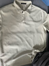 布衣傳說 200g涼感華夫格 夏季短袖polo衫男士t恤落肩半袖上衣服 淺綠 L 曬單實(shí)拍圖
