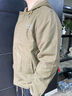 JEEP SPIRIT棉衣男連帽棉工裝男士棉服加絨加厚襖子防寒保暖羊羔絨茄克衫外套 卡其色 XL 曬單實拍圖