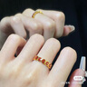 一萬李（YVONLI）上上簽系列轉(zhuǎn)運戒指男女情侶對戒首飾情人節(jié)禮物送女友 朱砂紅 16 曬單實拍圖