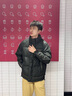 啄木鳥(niǎo)短款立領(lǐng)白鴨絨羽絨服男士冬季新款潮牌加厚保暖修身衣服男裝外套 黑色 XL 曬單實(shí)拍圖