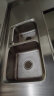 四季沐歌（MICOE） 厨房304不锈钢拉伸水槽龙头 双槽洗菜盆洗碗槽盆厨盆双槽池套装 抽拉双槽78*43 实拍图