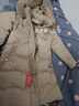皮爾卡丹（pierre cardin）整張棉時(shí)尚大毛領(lǐng)羽絨棉衣女中長(zhǎng)款可卸帽棉服修身顯瘦棉襖外套潮 卡其 L 100-115斤 曬單實(shí)拍圖