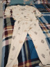 猫人（MiiOW）【A级防螨抗菌纯棉】女士睡衣女春夏带胸垫可爱印花可外穿米白XL 晒单实拍图