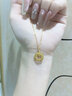 老鳳祥捕夢(mèng)網(wǎng)黃金吊墜女足金999莫比烏斯項(xiàng)鏈七夕情人節(jié)生日禮物送女友 【莫比烏斯圓環(huán)-織夢(mèng)網(wǎng)】足金項(xiàng)鏈約2.9g 曬單實(shí)拍圖