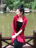 上海故事絲巾桑蠶絲真絲女2025送長輩百搭春秋媽媽純色圍巾披肩母親節(jié)禮物 暗紅 曬單實拍圖