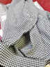 狄帝鯊格子七分袖襯衫男士半袖夏季冰絲2024新款高級感男裝休閑中袖襯衣 白色 2XL 曬單實(shí)拍圖