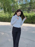 貓人（MiiOW）短款時尚防曬衣女披肩冰絲透氣防紫外線遮陽皮膚衣戶外騎行外套 KY7006S銀灰色-女(短款) 均碼 （建議90-130斤以內(nèi)） 曬單實拍圖