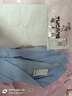 啄木鳥(niǎo)刺繡提花棉襯衫女2024年新款春秋減齡洋氣棉木耳領(lǐng)百搭上衣 藍(lán)色 L 曬單實(shí)拍圖