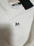 MO&Co.M字母金屬章仔魚(yú)骨線(xiàn)修身長(cháng)袖正肩T恤弧形下擺上衣上裝黑白色 本白色-第2批 XS 155 曬單實(shí)拍圖