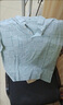 VACK夏天商務(wù)短袖t恤男潮流POLO衣服男夏季冰絲涼感t恤男裝翻領(lǐng)半袖男 T02寶藍(lán)(白條紋) XL (125-140斤) 曬單實(shí)拍圖