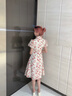 麥斯貝思旗袍敬酒服新娘小個子訂婚衣服禮服女宴會晚禮服連衣裙酒紅色回門 花色 XL 曬單實拍圖