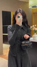 艾珠兒（Aizhuer）秋冬連衣裙2024冬季新款穿搭配一整套裝內搭小個子針織套裝裙子女 【深灰色】 M 曬單實拍圖