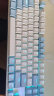 达尔优（dareu）EK815机械合金键盘 有线键盘 游戏键盘 108键单光 男生女生 电脑键盘  白色蓝色 青轴 实拍图