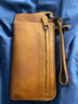 ANDSEEYOU品牌 男士錢(qián)包 手拿長(cháng)款錢(qián)包復古做舊男士手包真皮大容量手機包 時(shí)尚古銅（款式2） 曬單實(shí)拍圖