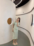 fengyunge 涼鞋女仙女風2025夏季女款時尚珍珠軟底百搭平底一字扣帶涼鞋女 A001米色 37 (235mm) 曬單實拍圖