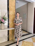 俞兆林媽媽裝2025夏裝新款洋氣連衣裙氣質(zhì)中年裙子女夏季時(shí)尚遮肚子大碼 卡其 XL 推薦105-120斤 曬單實(shí)拍圖